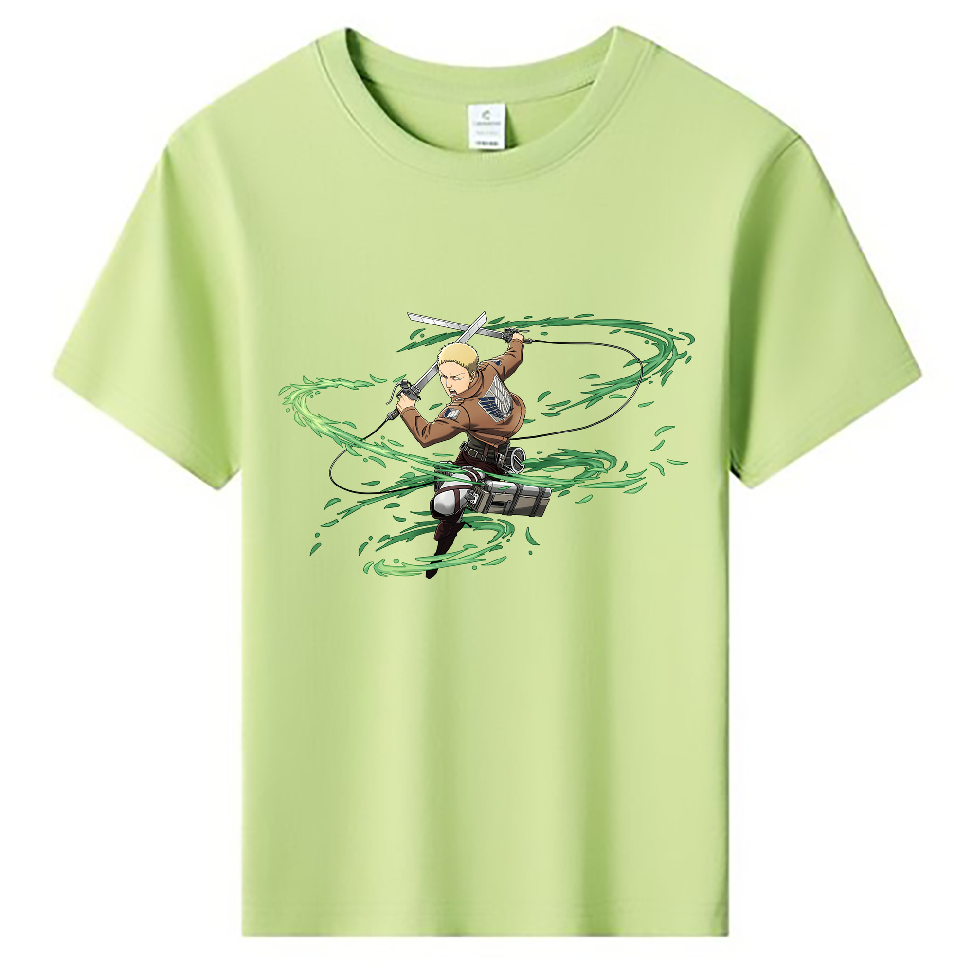 （画像用） 進撃の巨人 ライナー・ブラウン Attack on Titan Reiner Braun 綿100％キッズTシャツ（フロントプリント）
